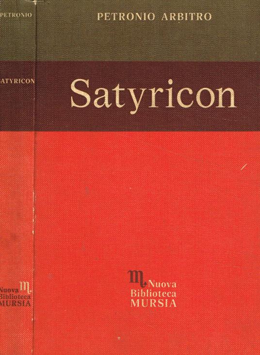 Satyricon - Arbitro Petronio - copertina