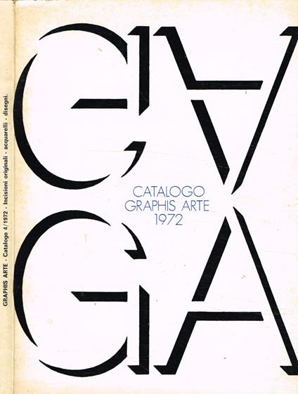 Catalogo graphis arte 1972 - copertina