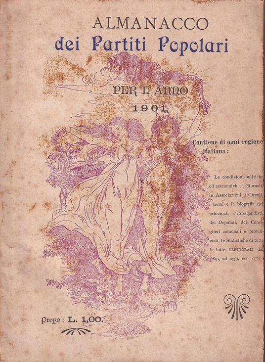 Almanacco dei Partiti Popolari per l'anno 1901 - copertina