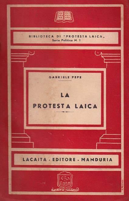 La protesta laica - Gabriele Pepe - copertina