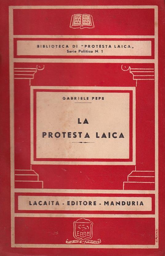 La protesta laica - Gabriele Pepe - copertina