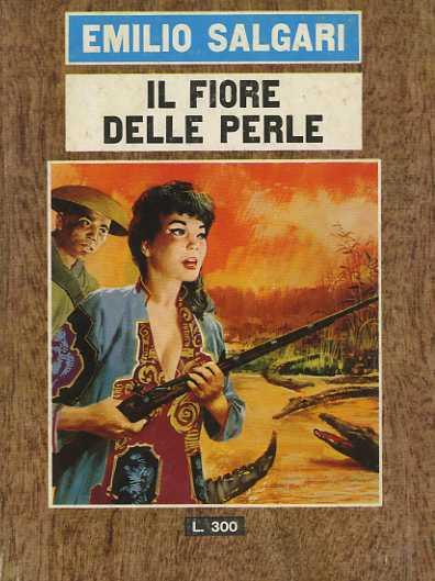 Il fiore delle perle: romanzo - Emilio Salgari - copertina