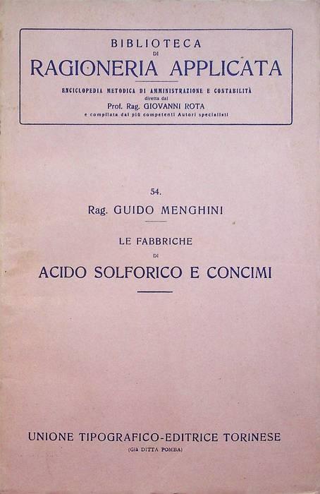 Le fabbriche di acido solforico e concimi - copertina