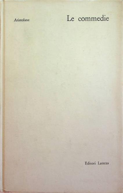 Le commedie - Aristofane - copertina