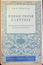 Poesie prose e lettere