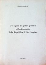 Gli organi dei poteri pubblici nell'ordinamento della Repubblica di San Marino