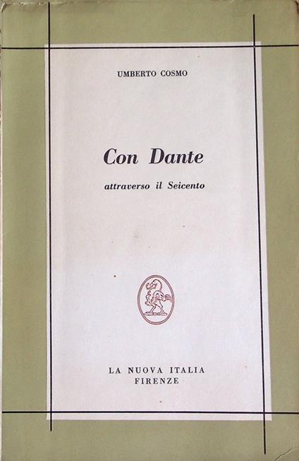 Con Dante attraverso il Seicento - Umberto Cosmo - copertina