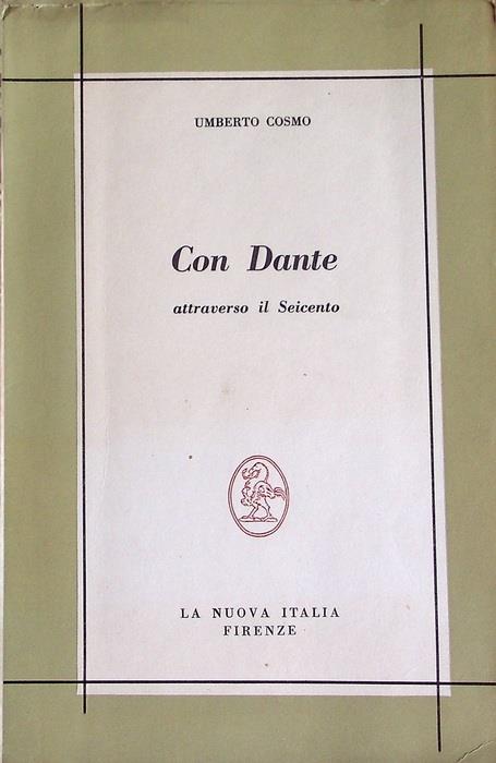 Con Dante attraverso il Seicento - Umberto Cosmo - copertina
