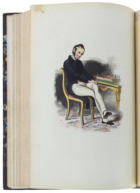 Les FRANÇAIS PEINTS PAR EUX-MEMES. Tome Premier [complet des 47 planches rehaussées en couleurs] - Collectif