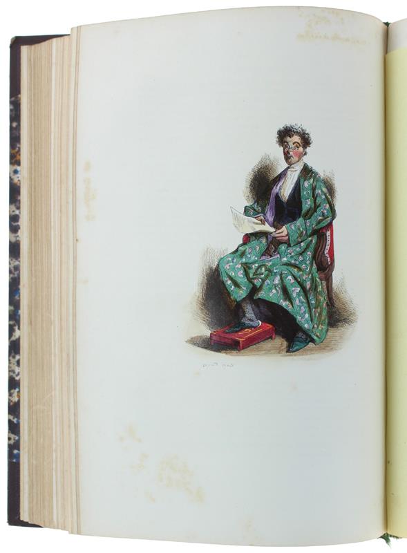 Les FRANÇAIS PEINTS PAR EUX-MEMES. Tome Second. [complet des 48 planches rehaussées en couleurs] - Collectif