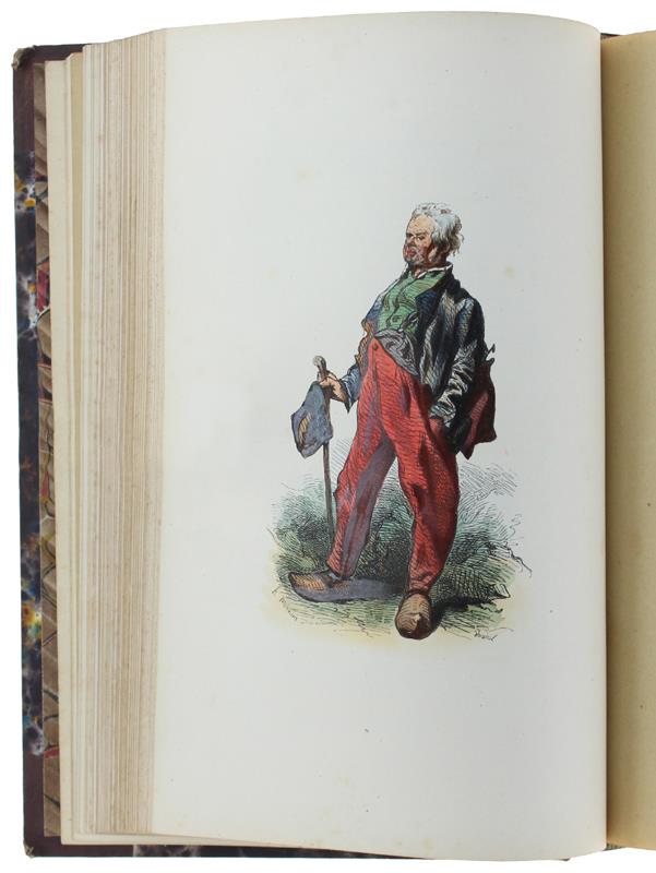 Les FRANÇAIS PEINTS PAR EUX-MEMES. Tome Quatrième. [complet des 49 planches rehaussées en couleurs] - Collectif