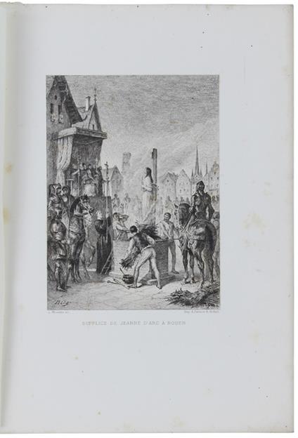 JEANNE D'ARC : DIX EAU-FORTES de Boilvin, Boulard, Champollion, Courtry, Géry-Richard, Milius et Monziès d'après les dessins de Bida - copertina