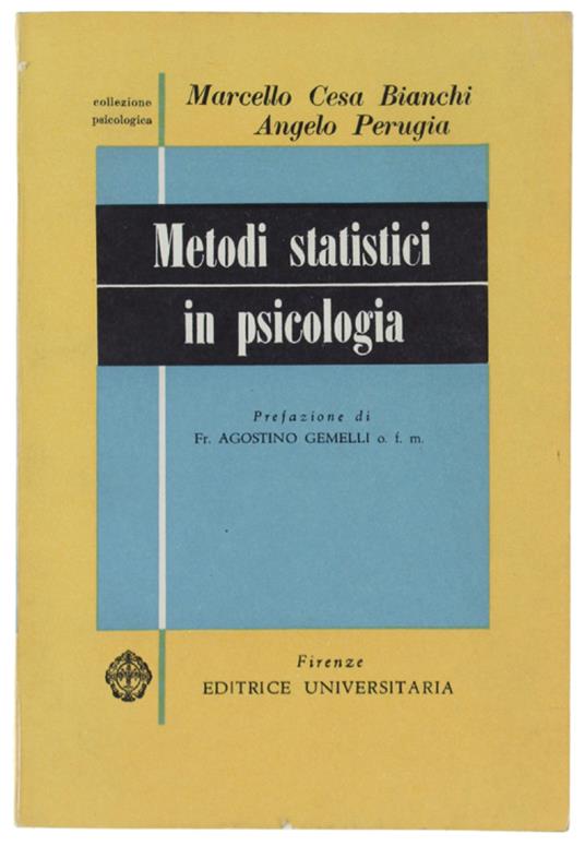 METODI STATISTICI IN PSICOLOGIA - copertina