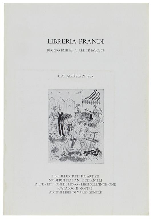 CATALOGO N. 205. LIBRI ILLUSTRATI DA ARTISTI MODERNI ITALIANI E STRANIERI.. - copertina