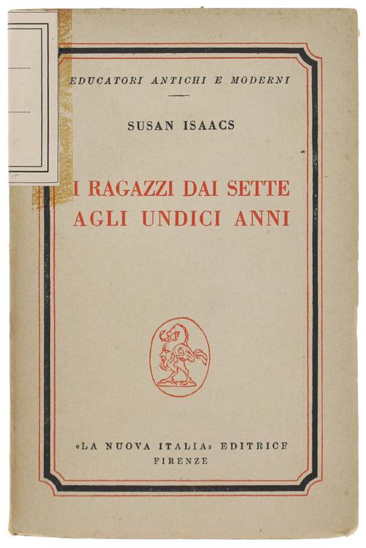 I RAGAZZI DAI SETTE AGLI UNDICI ANNI - Susan Isaacs - copertina