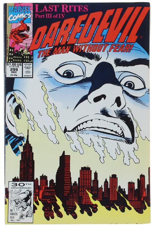DAREDEVIL - vol. 1, # 299, December 1991. [fine condition] - Marvel Comics - 1991 - copertina