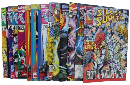 SILVER SURFER Anno I-II-III/1995-1997 # 0 -17: Miniserie completa in 18 numeri, tutti come nuovi - copertina