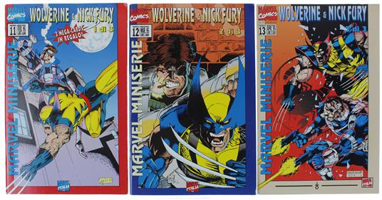 WOLVERINE e NICK FURY- Miniserie completa # 11, 12, 13. Marvel Comix 1995 (Nuovi) - Marvel Comics Italia, - 1995 - copertina