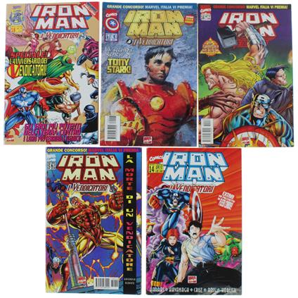 IRON MAN - I VENDICATORI. Play Press 1997 # 14, 15, 16, 17, 18 (5 numeri, freschissimi) - Marvel Comics Italia, - 1997 - copertina