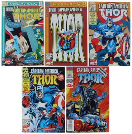CAPITAN AMERICA & THOR 1995/96: # 9 - 17 serie continua di 9 numeri, tutti ottimi, + # 19 (in tutto 10 albi) - Marvel Comics Italia, - 1996 - copertina