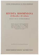 RIVISTA ROSMINIANA DI FILOSOFIA E DI CULTURA. Fasc. IV/2001