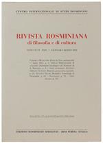 RIVISTA ROSMINIANA DI FILOSOFIA E DI CULTURA. Fasc. I/2002