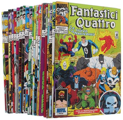 FANTASTICI QUATTRO 1993: Lotto di 23 albi, serie continua 84 - 107 (manca il n. 103) Edizioni Star Comics (tutti in ottimo stato) - Star Comics, - 1993 - copertina