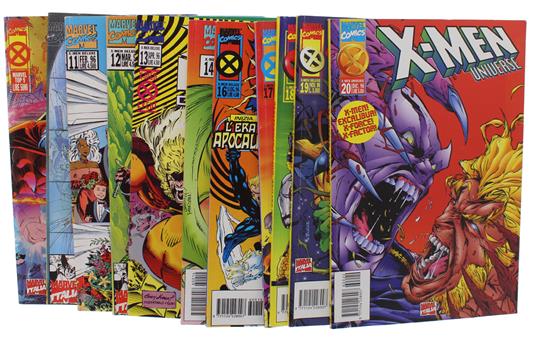 X-MEN MARVEL TOP 9 + X-MEN DELUXE 1996 # 10 11 12 13 14 16 17 18 19 20 - Marvel Comics Italia. Lotto di 11 numeri, tutti come nuovi - copertina