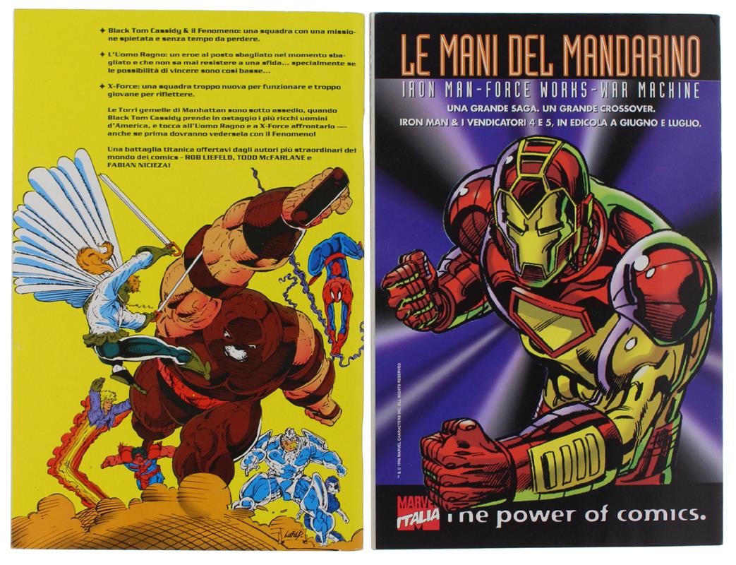 X-FORCE & L'UOMO RAGNO N.2 / 1994 con adesivo x il N. 1 + GOBLIN # 0 N. 19/1996: due albi in ottimo stato, COME NUOVI