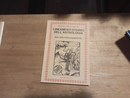 Lineamenti storici dell'astrologia - copertina