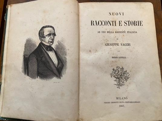Nuovi racconti e storie ad uso della gioventù italiana. Edizione illustrata - Giuseppe Sacchi - copertina