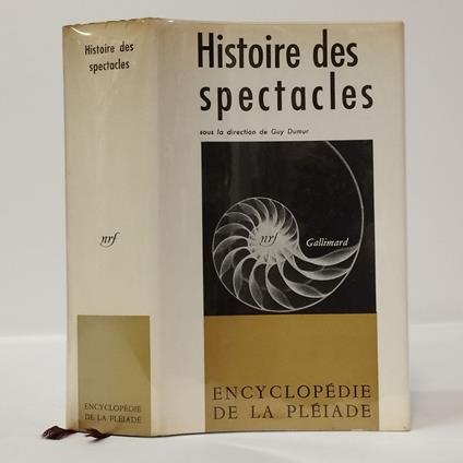 Histoire des spectacles - copertina