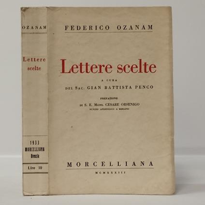 Lettere scelte - Federico Ozanam - copertina