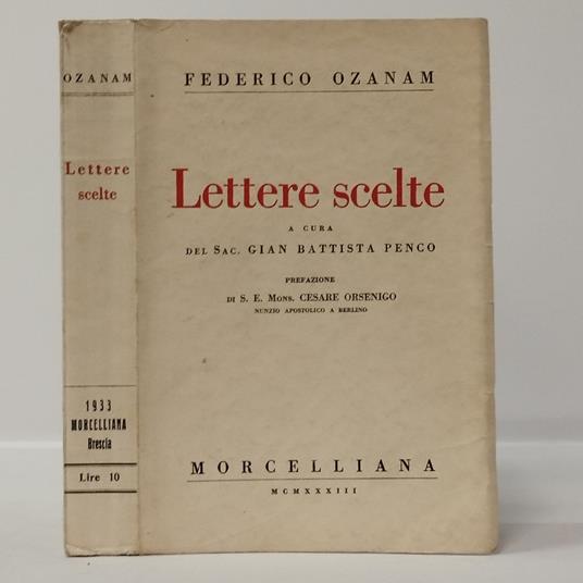 Lettere scelte - Federico Ozanam - copertina