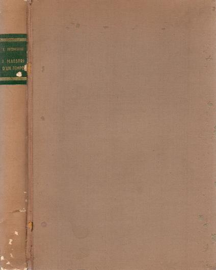 I maestri d'un tempo - Eugéne Fromentin - copertina