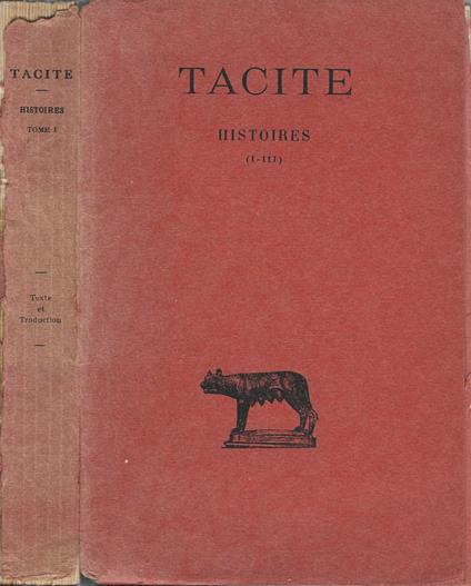 Histoires - P. Cornelio Tacito - copertina