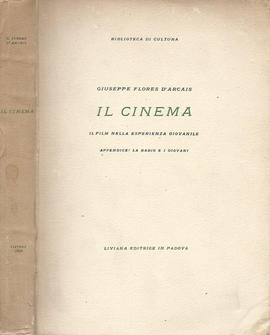 Il cinema - Giuseppe Flores D'Arcais - copertina