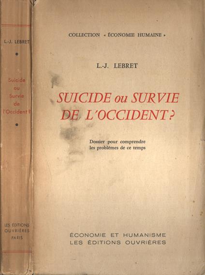 Suicide ou survie de l' Occident? - copertina
