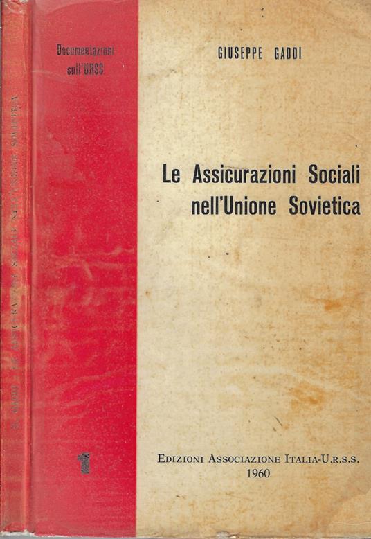 Le assicurazioni sociali nell'Unione Sovietica - Giuseppe Adduci - copertina