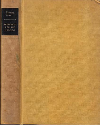 Epitaffio per un nemico - George Barr - copertina