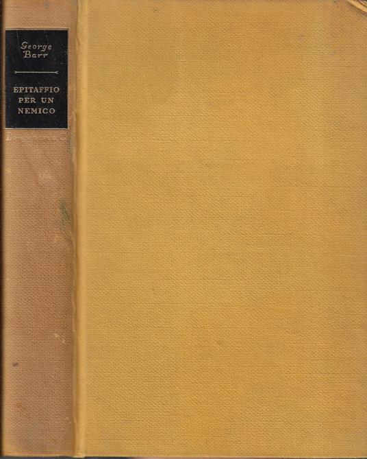 Epitaffio per un nemico - George Barr - copertina