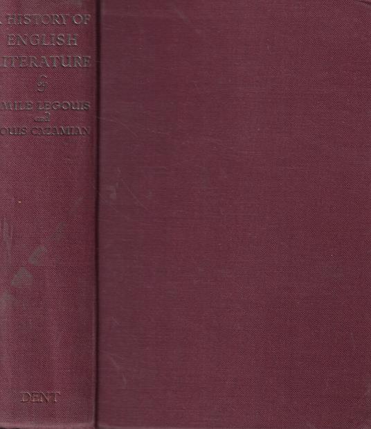 A history of english literature - copertina