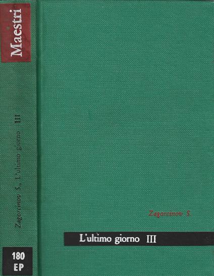 L' ultimo giorno - copertina