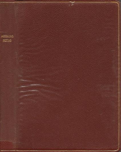 Messale Festivo dei Fedeli (Testo ufficiale italiano della Commissione per la Sacra Liturgia della Conferenza Episcopale Italiana) - copertina