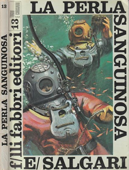 La perla sanguinosa - Emilio Salgari - copertina