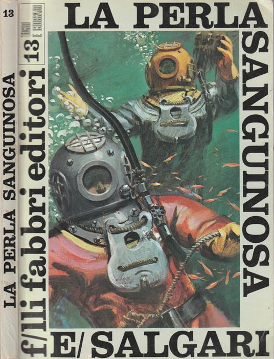 La perla sanguinosa - Emilio Salgari - copertina