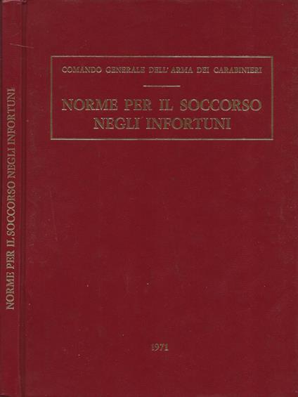 Norme per il soccorso negli infortuni - copertina