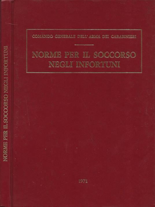 Norme per il soccorso negli infortuni - copertina