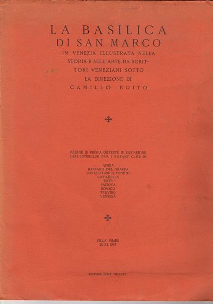 La Basilica di San Marco - copertina