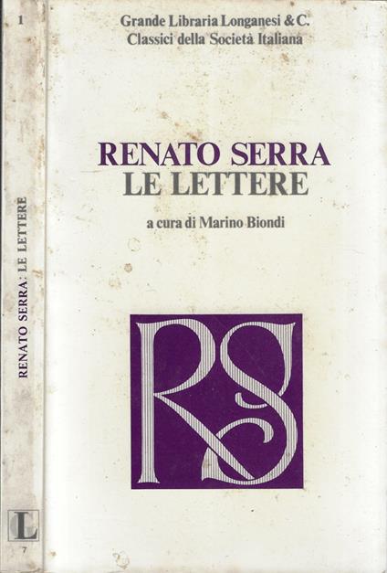Le lettere - Renato Serra - copertina
